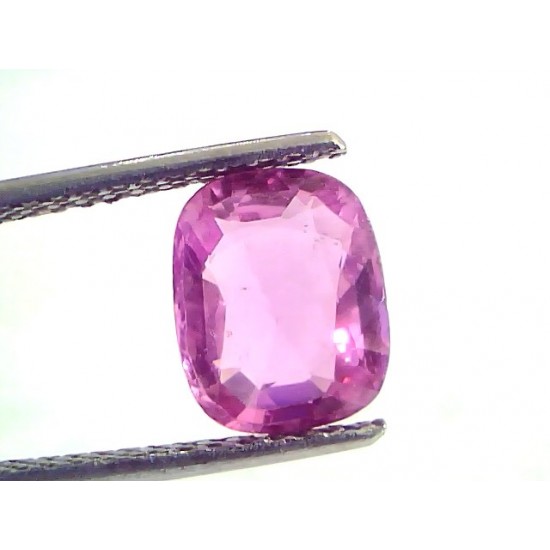 3.01 Ct Unheated Untreated Natural Old Burma Ruby Gemstone *Rare*